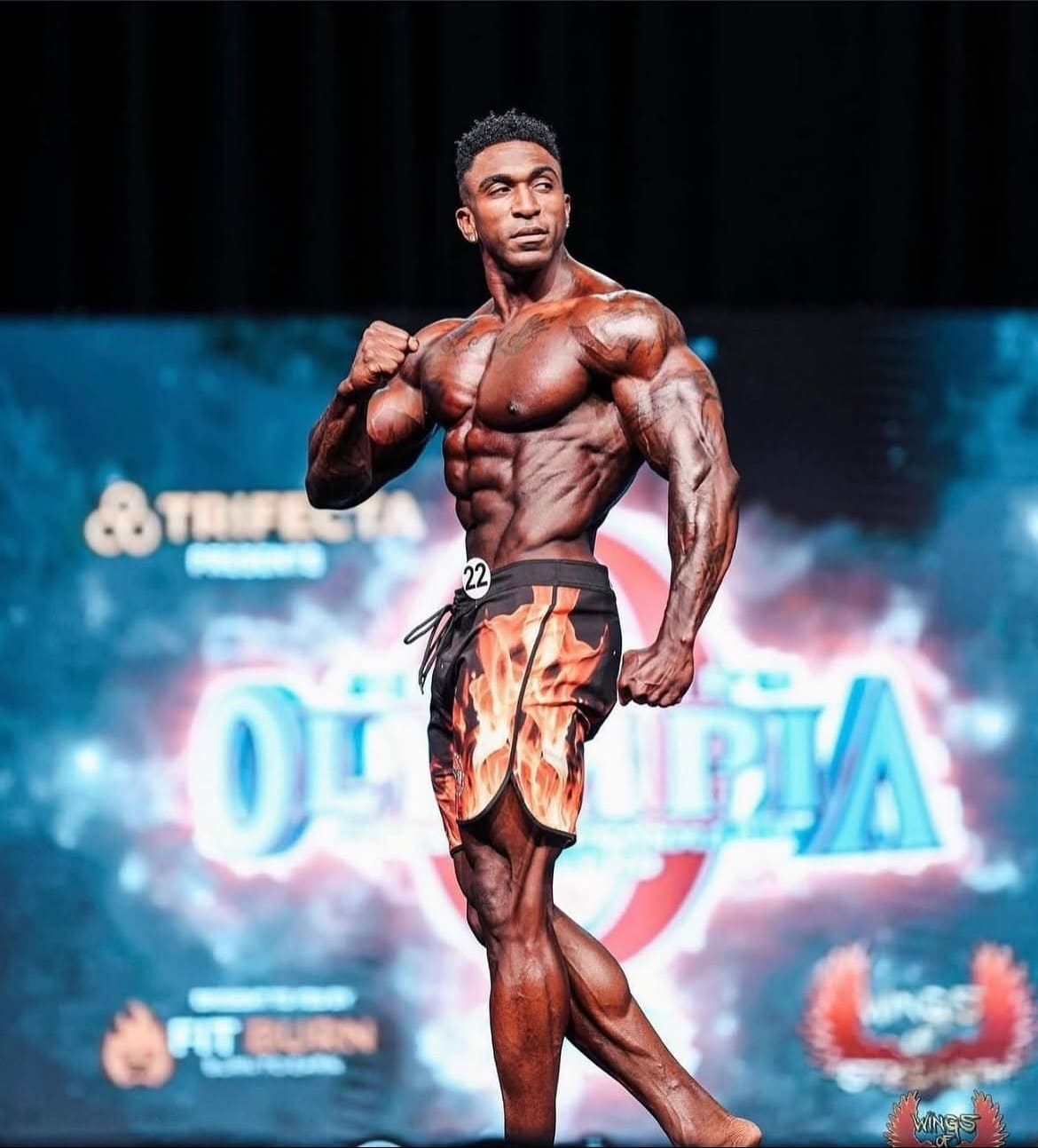 Athlete showing the results of a personalized training program