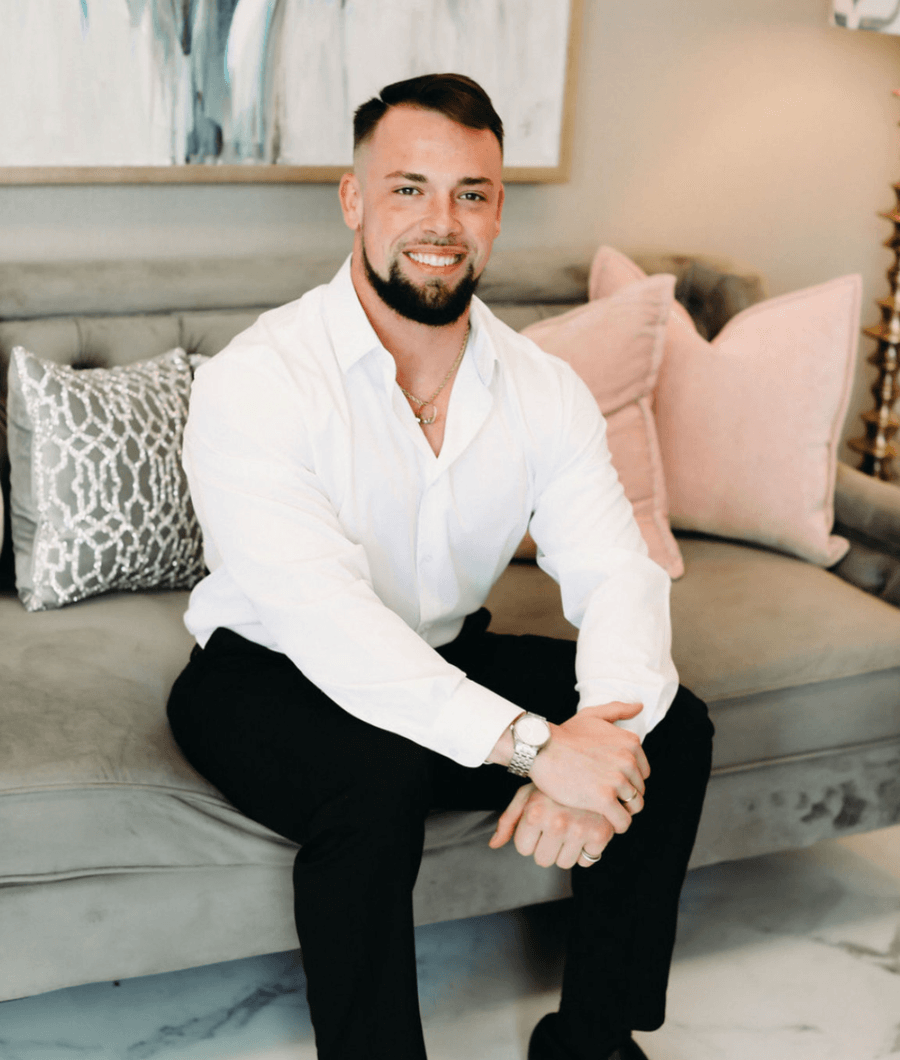 Kenneth Goolsby, owner of Uplift Medical, in a tailored white shirt